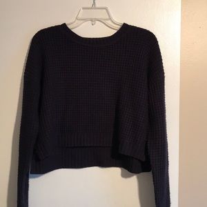 Crop Top  Sweater Navy